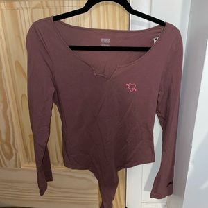 PINK NEW Long Sleeve Body suit NWT Medium